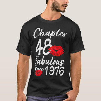 第48章1976年48誕生日唇 Tシャツ