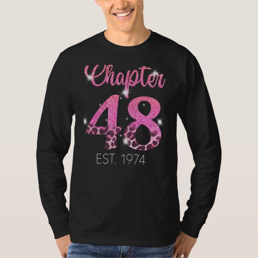 第48章Years Est 1974 48誕生日1 Tシャツ (正面)