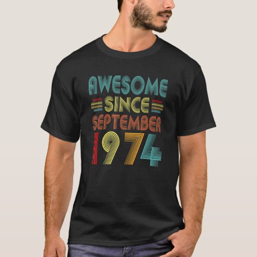 第48誕生日アイディア1974素晴らし年9月以来48 Tシャツ (正面)