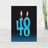 第48誕生日キャンドル カード (正面)