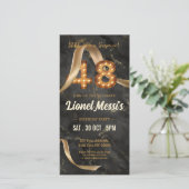 第48誕生日モバイル招待状 案内状 (スタンド正面)