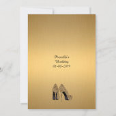 第48、誕生会第48、チータ、黒及び金ゴールド 招待状 (裏面)