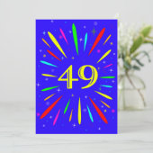 第49回バースデーパーティーの招待状の爆発 招待状 (スタンド正面)