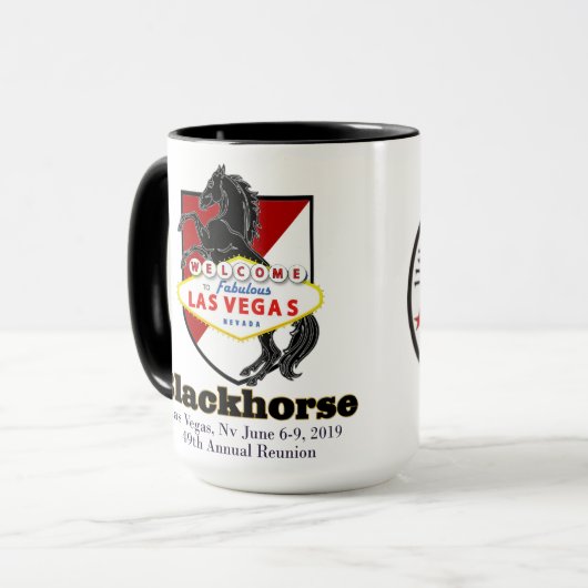 第49回記念ブラックホース懇親会コーヒーマグ マグカップ (正面左)