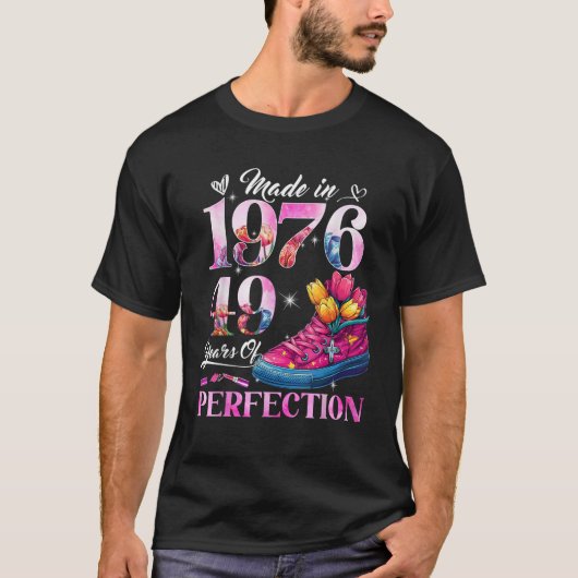 第49章EST 1976年49歳の贈り物49歳の誕生日 Tシャツ (正面)