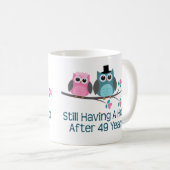 第49結婚記念日のやじり声のためのギフト コーヒーマグカップ (正面右)