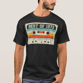 第49誕生日ギフト最高のレトロ1972カセットTa Tシャツ