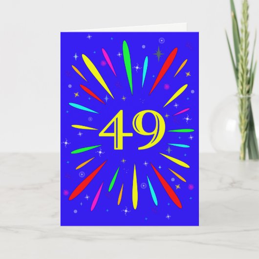 第49誕生日爆破カード カード (正面)
