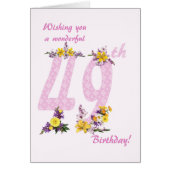 第49誕生日花飾数 (正面)