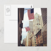 第5アベニューアメリカンフラッグNYCニューヨーク ポストカード (正面/裏面)