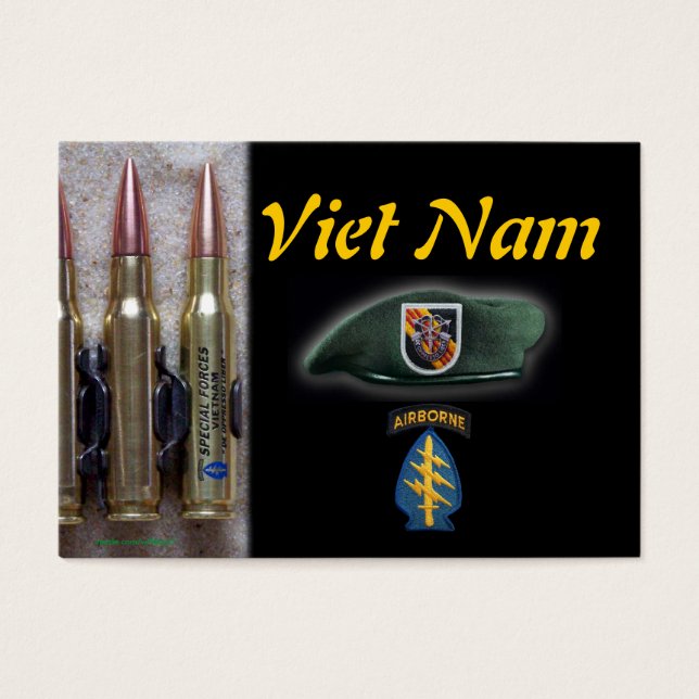 第5グリーンベレー特殊部隊フラッシュトレーディングカード (正面)