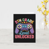 第5グレードのアンロックシャツ – Gamer Back To Sch カード (黄色い花)