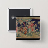 第5トランペットおよびイナゴ 缶バッジ (正面&裏面)