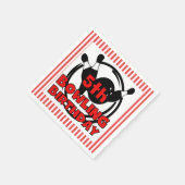 第5ボーリングスポーツ誕生日紙ナプキンス スタンダードカクテルナプキン (角)