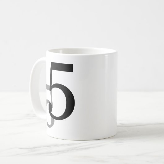 第5マグの第5グラフィックのマグの数学の恋人 コーヒーマグカップ (正面左)