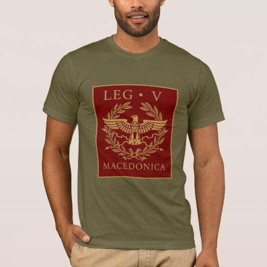 第5マケドニア軍団 羅馬エンブレム Tシャツ (正面)