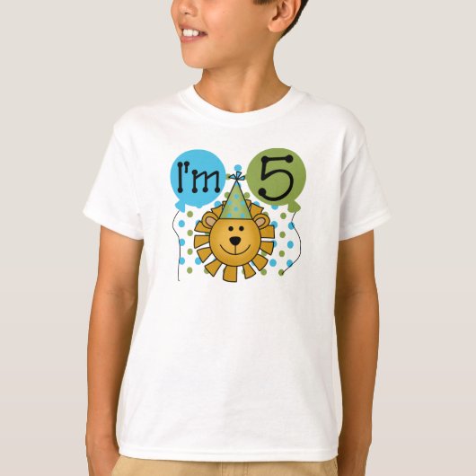 第5ライオンの誕生日 Tシャツ (正面)