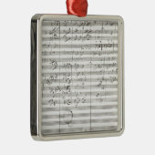 第5交響曲の第3動きのためのスコア メタルオーナメント (右)