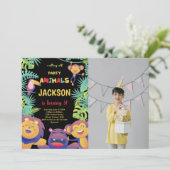 第5回オレンジサファリ誕生日招待状と写真 招待状 (スタンド正面)