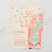 第5回グルーヴィ誕生日デイジーヒッピー誕生日 招待状 (正面/裏面)