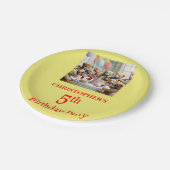 第5回バースデーパーティーテディベアズパーティー ペーパープレート (アングル)