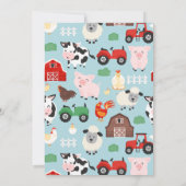 第5回バースデーパーティー動物ファーム誕生日 招待状 (裏面)