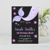 第5回マーメイド誕生日招待状 招待状 (スタンド正面)