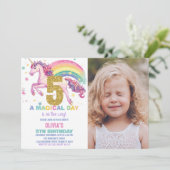 第5回ユニコーン誕生日招待状と写真 招待状 (スタンド正面)