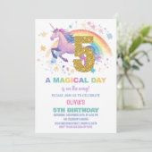 第5回ユニコーン誕生日招待状 招待状 (スタンド正面)