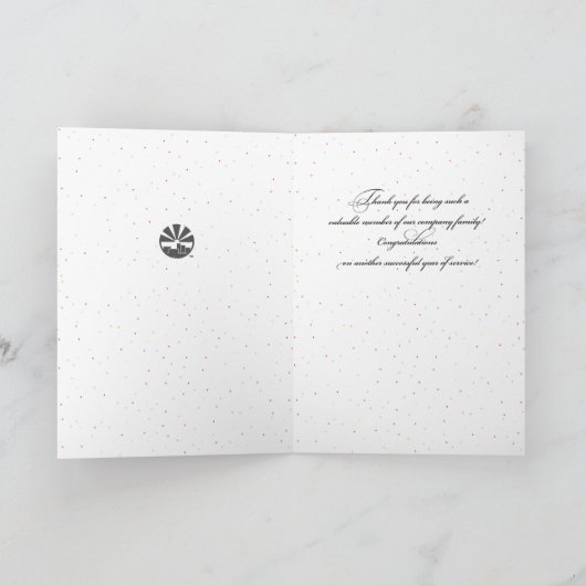 第5回従業員記念日の空おめでとうございます カード (内部)