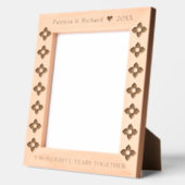 第5回木結婚材記念日8x10 レーザー彫刻フレーム (左)