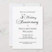 第5回木結婚生記念エレガント脚本 招待状 (正面)