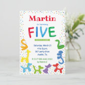 第5回生誕動物のバルーン招待 招待状 (スタンド正面)