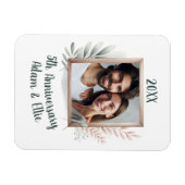 第5回記念結婚写真記念 マグネット (横)