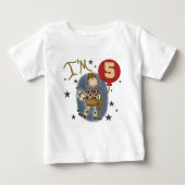 第5女性のカーボーイ誕生日Tシャツとギフト ベビーTシャツ (正面)