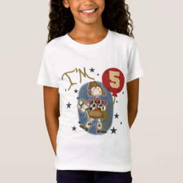 第5女性のカーボーイ誕生日Tシャツとギフト Tシャツ