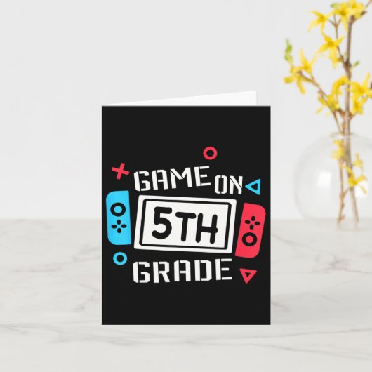 第5学年おもしろいチーム第5新学期 カード (黄色い花)