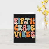 第5学年のバイブ新学期 カード (黄色い花)