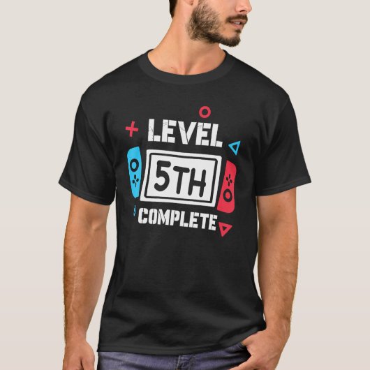 第5学年レベル完全卒業ゲームクラス2 Tシャツ (正面)