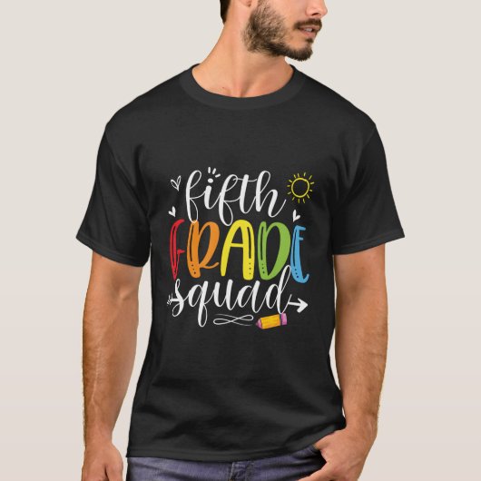 第5学年分第5先生の学生チームに戻る Tシャツ (正面)