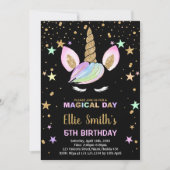 第5期ブラックユニコーン誕生日招待状 招待状 (正面)