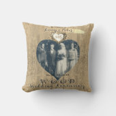 第5期木材画像フォトハート装飾用クッション クッション (正面)