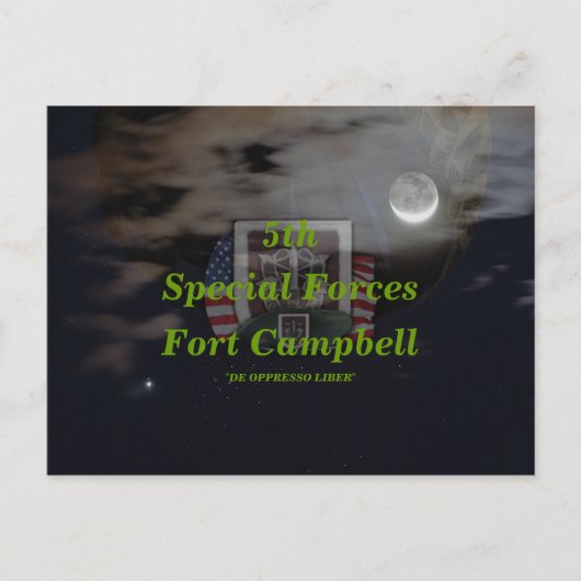 第5期特殊部隊グループソングリーンベレーツ葉書 ポストカード (正面)