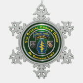 第5期特殊部隊グループ スノーフレークピューターオーナメント (正面)