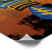 第5期特殊部隊グループSFG SF退役軍人LRRP ポスター (角)