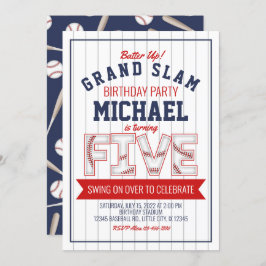 第5期野球誕生日招待状 招待状