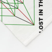 第5次元で失ったか。 幾何学の立方体のユーモア フリースブランケット (角)