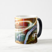 第5次元の火Mug2の黒か変形させること モーフィングマグカップ (正面右)