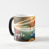 第5次元の火Mug2の黒か変形させること モーフィングマグカップ (正面左)