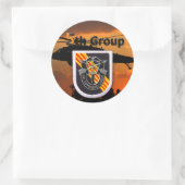 第5次特殊部隊グループグリーンベレーSF SFG ラウンドシール (バッグ)